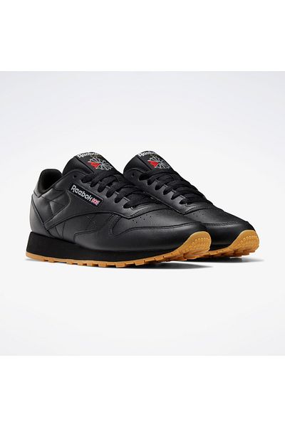 Reebok Classic Leather Unisex Black Sneakers