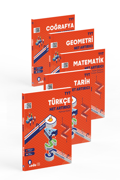 edu eğitim destek uzmanı Eşit Ağırlık PASS TYT Net Artırıcı SETİ - 5 Kitap Bir Arada