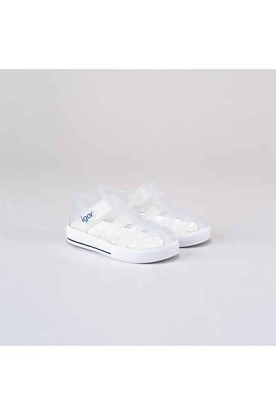 IGOR Children's White Sandals - Star Design