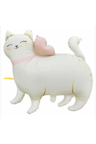 Ezgi Party Store Retro Cat Foil Balloon