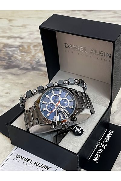 Daniel Klein Tum Functions Active New Season Sports Men's Watch and Bracelet Gift