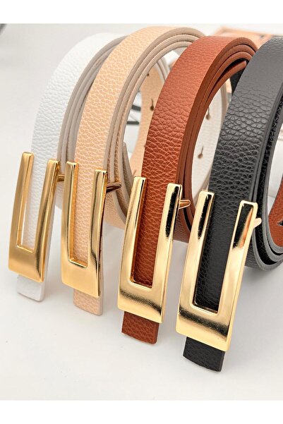 Descoin 4 قطع من حزام مشبك تصميم المنتج للنساء، حزام المعطف، حزام القميص، حزام الفستان