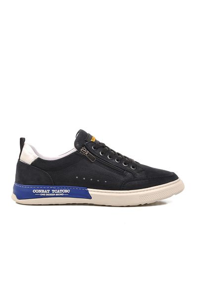 Bulldozer 231220   Navy Blue Nubuck Genuine Leather Men's Casual Shoes