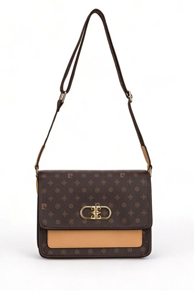 Pierre Cardin Monogram Kahve Kadın Çapraz Askılı Çanta 05PC24Y534-MN