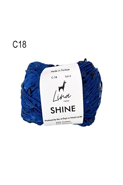 Lina Yarn Shine Iri Pullu El Örgü Ipliği