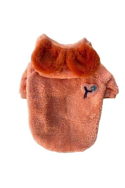 GedyCo Salmon Heart Premium Plush Large Breed Dog Sweatshirt (Suitable for Dogs from 21 to 50 kg)