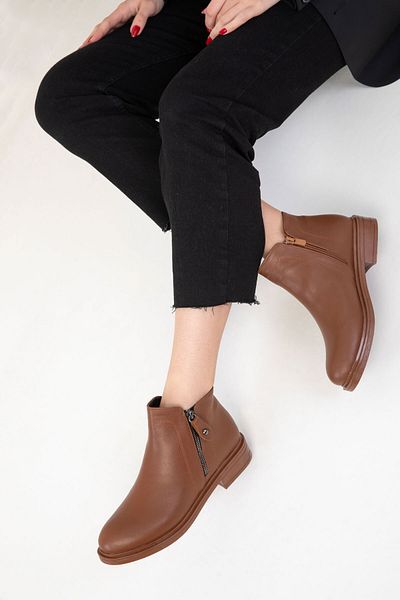 SOHO Tan γυναικείες μπότες - 19553 Model Bootie