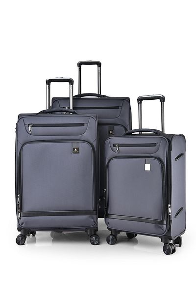 Magellan Edge Travel Bag 3Pcs Luggage Set Soft Trolley with PVC Cover 9257PVC-3P