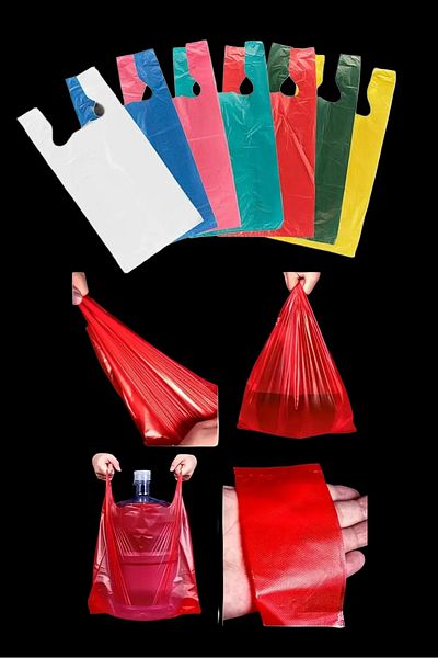 Özkan Ambalaj Temizlik Colorful Grocery Bag Large Size 1 kg 20X30 cm (Colors May Change)