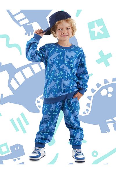 Denokids Dino Park Trainingsanzug-Set für Jungen