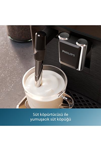 Philips 2200 Serisi Tam Otomatik Espresso Makinesi, Dokunmatik Ekran, Klasik Süt Köpürtücü, EP2220/10