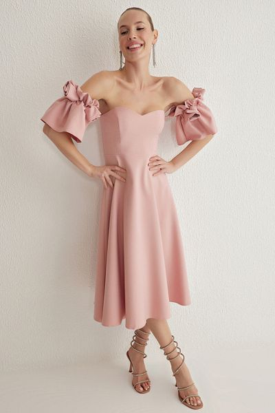Trendyol Collection Φόρεμα σε πούδρα