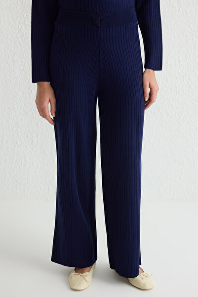 Trendyol Modest Navy Blue Ovesize Knitwear Set - Lower-Upper Set Tctaw25Us00115