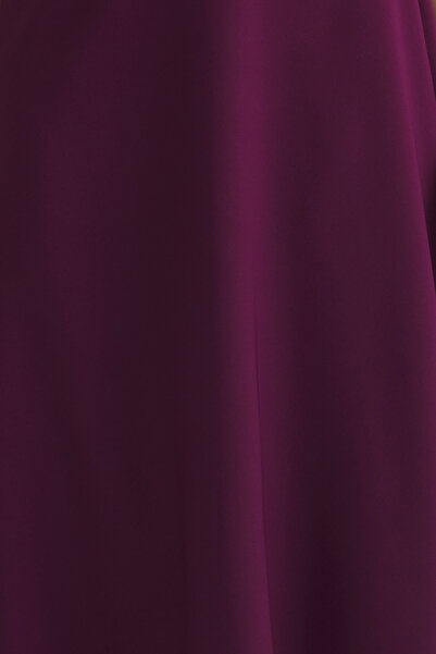 Trendyol Collection Plum Plain Midi Woven Dress Twoss25El00273