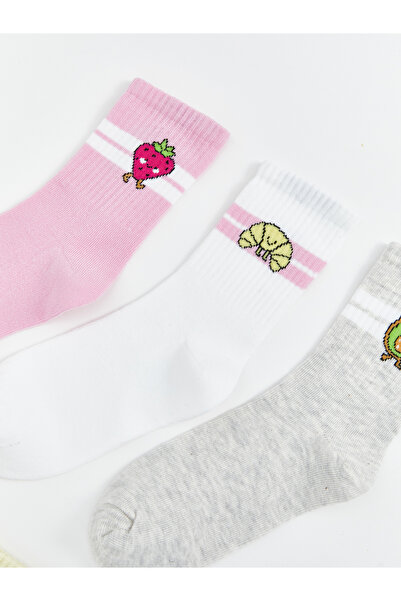 LC Waikiki Lányok mintás zokni - 5 db-os csomag