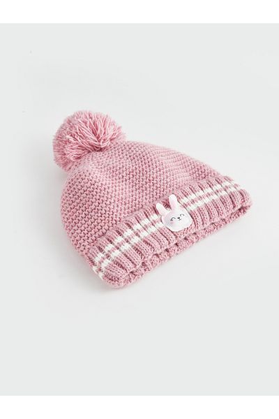 LC Waikiki Strickmütze für Babys mit Pompon-Detail