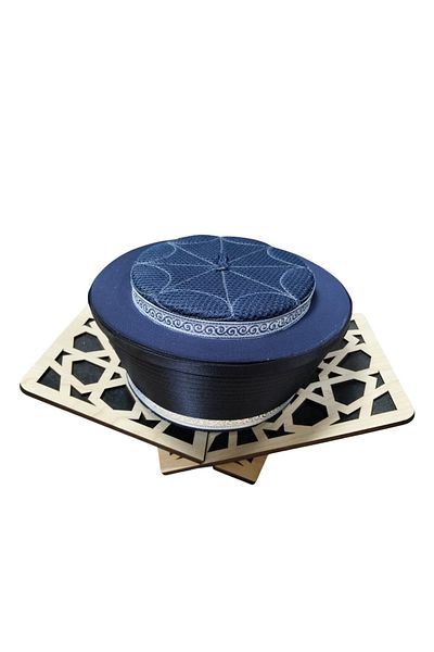 şahinbak Luxury Imam Yellow - Mosque Material, Fes, Skullcap, Hat, Cubes and Mesh Yellow (S127)