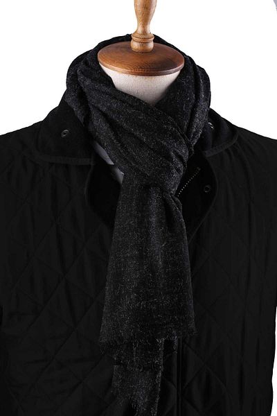 Kravatkolik Unisex Black Shawl Cashew - K634