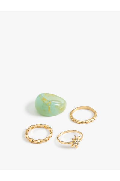 Koton Ring Set 4 Pieces Metal