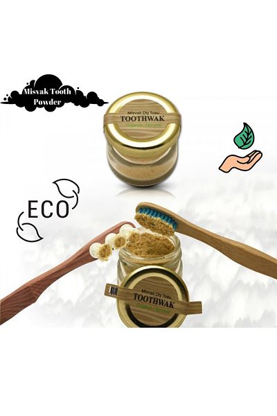 Toothwak Miswak Head Brush 2 Dust Spare Heads