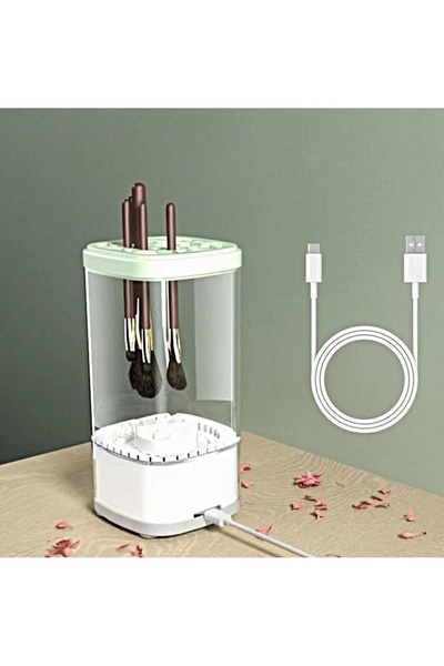 newnet Yeni Nesil 5v Type-c Kablolu Makyaj Fırçası Temizleme Makinesi Allık P...