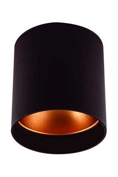 Cata Black+Gold Round Foça Surface Mounted Luminaire