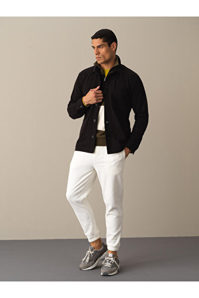 Xint Erkek Siyah Pamuk Dokulu Regular Fit Gömlek