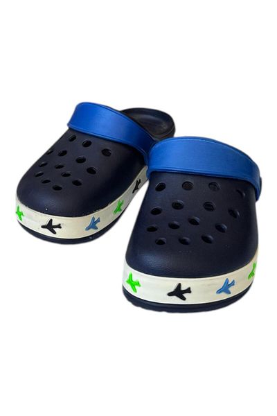 AkınalBella Akinabella Boys Navy Blue Light Orthopedic Sole Beach Sea Daily Slippers