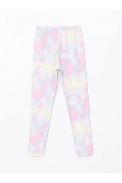 LC Waikiki Mädchenstrumpfhose mit elastischem Bund und Batikmuster