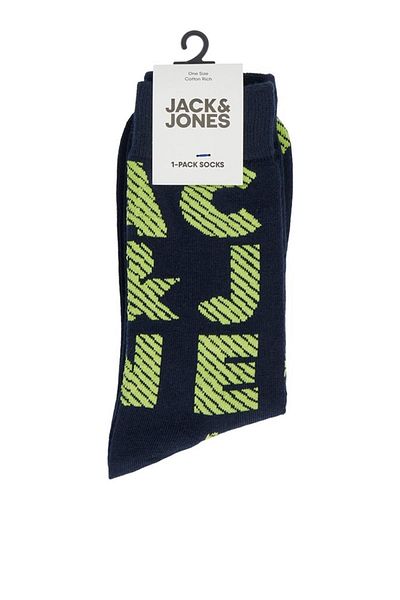 Jack & Jones ЧОРАП JACK&JONES JACILLUSION COLOR, ТЪМНОСИН