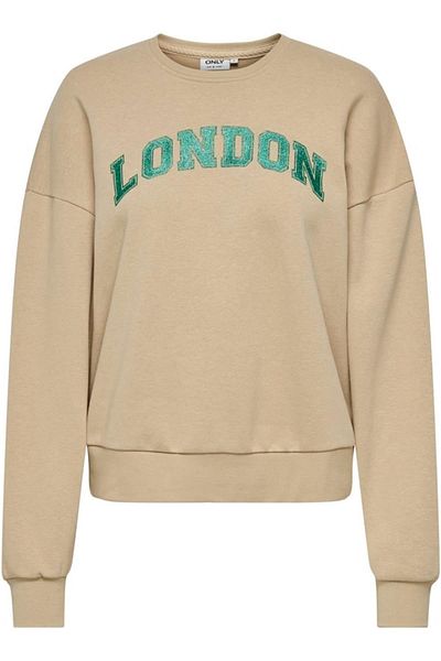 ONLY ONLJOLANA Glitter O-Neck L/S Beige 15304729