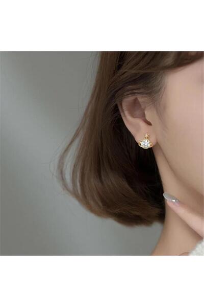 Pelin Aksesuar Ay Yıldız Galaksi Küpe