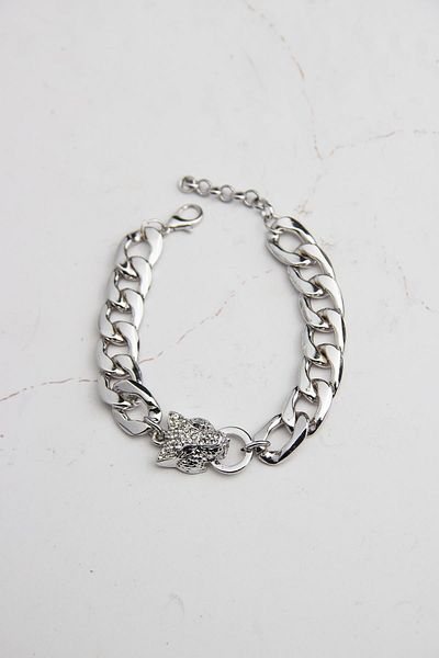 Modex Tiger Figured Jewelled Chain Bracelet