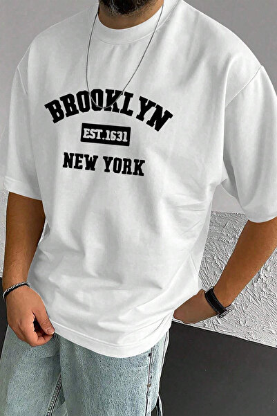 cc collection Tricou oversize cu imprimeu Brooklyn