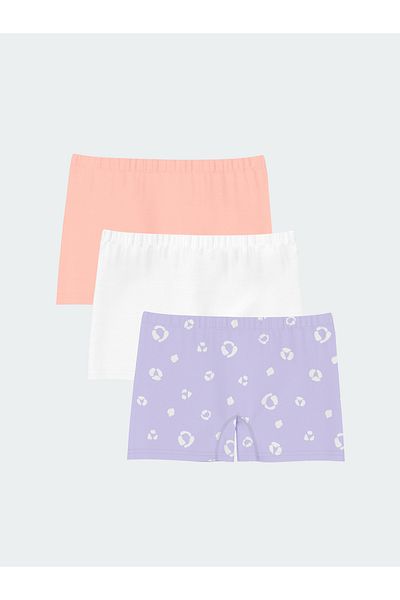LC Waikiki 3-teiliges bedrucktes Boxer-Set für Mädchen