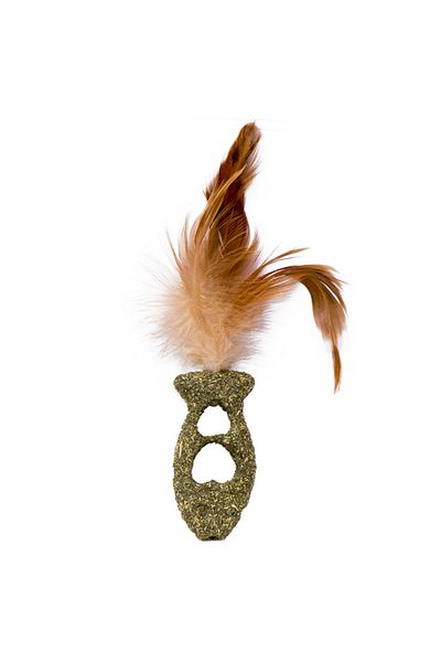 Eastland Fish Catnip Feathered Cat Toy. 6.5X3.5 cm Dpmah
