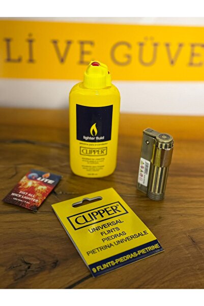 titumarket Muhtar Çakmağı  ve YArdımcı ÇAkmak Seti ( Fitil,Benzin 80 ml Teneke ve Çakmaktaşı)
