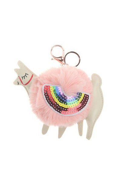 Pyrus Alpaca Llama Keychain Pompom