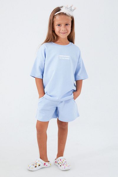 Rolypoly Set pantaloni scurți pentru fete albastre