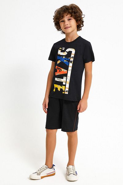 Rolypoly Skate Black Boy Bermuda Suit