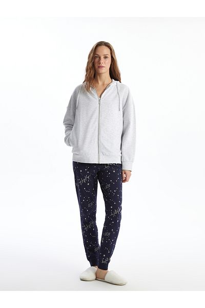 LC Waikiki Top de pijama solid cu glugă pentru femei