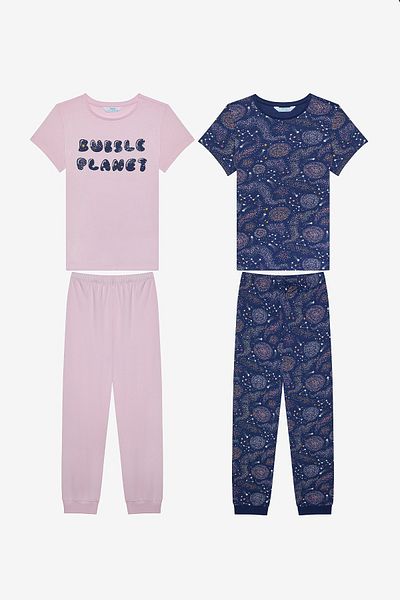 Penti 2-teiliges mehrfarbiges Pyjama-Set „Bubble“ für Mädchen
