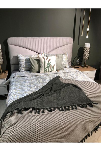 LUWİNO HOME Green Mink Verona Bedspread - Pique 200*230 cm