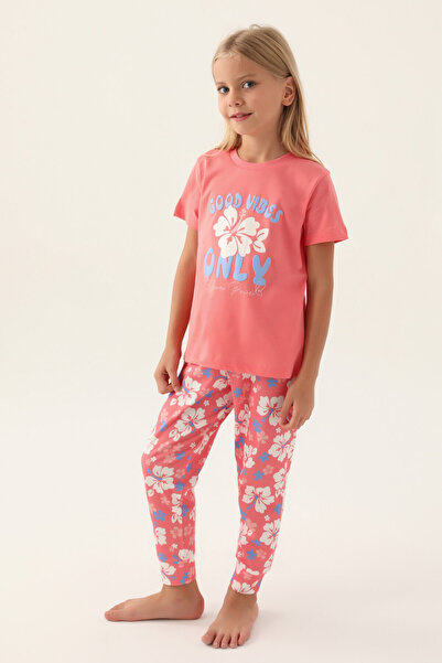 Rolypoly طقم مزدوج للأم والابنة - وردي نيون