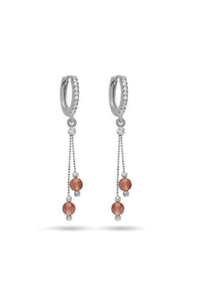 Silveranka 925 Ayar Gümüş Zultanit Taşlı Sallantılı Küpe