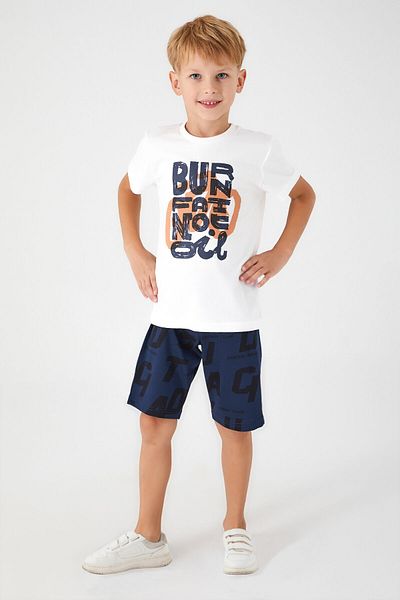 Rolypoly Summer Cream Boy Bermuda Suit