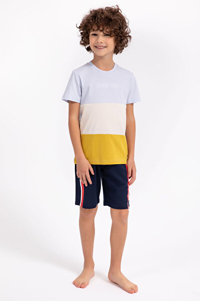 Arnetta Sky Blue Bermuda Suit for Boy - All You Need Is Family