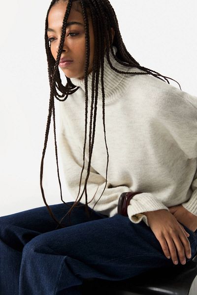 Pull & Bear Soft touch high neck jumper