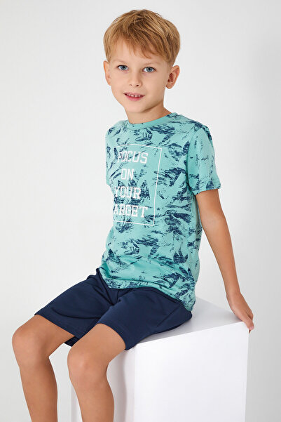 Arnetta Boy's Blue Bermuda Suit