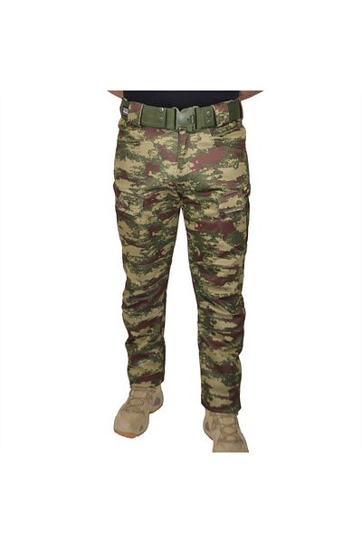 METAM Military Camouflage Pattern 8 Pockets Waterproof Cold and Wind Resistant Softshell Pants